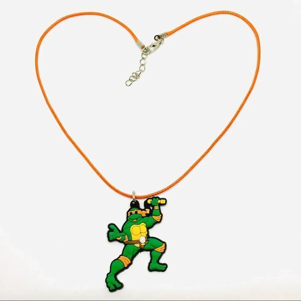 Michaelangelo Ninja Turtle Soft PVC Necklace (W2) - Picture 1 of 4